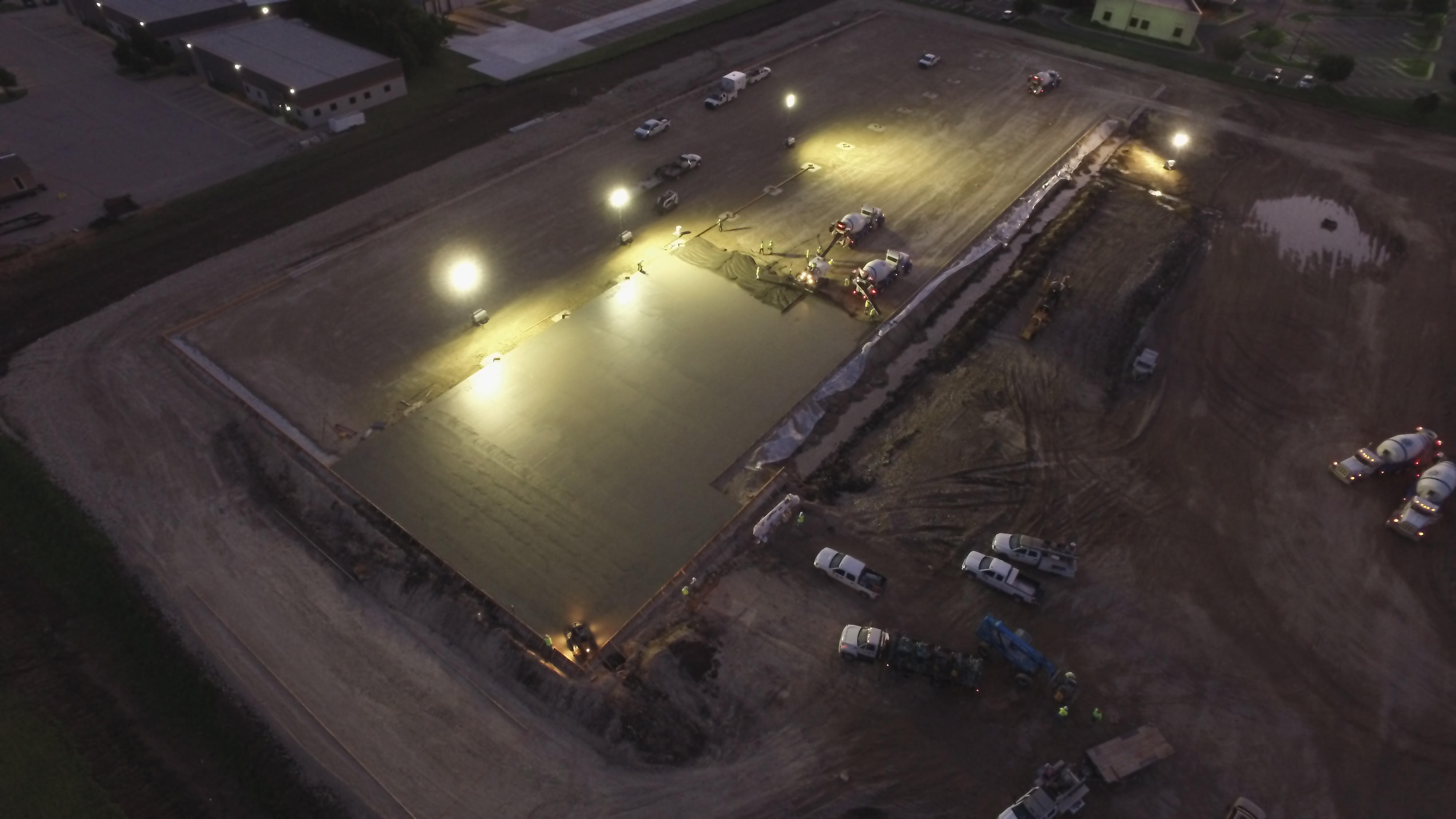 concrete pour